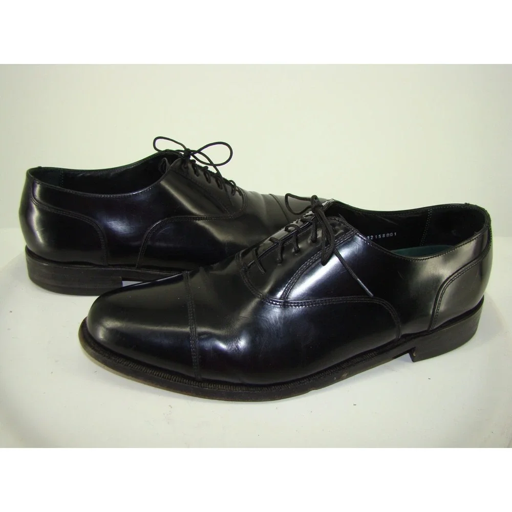Florsheim Imperial Black Cap Toe Oxford Shoes Men's Dress Leather Size 13D DB4